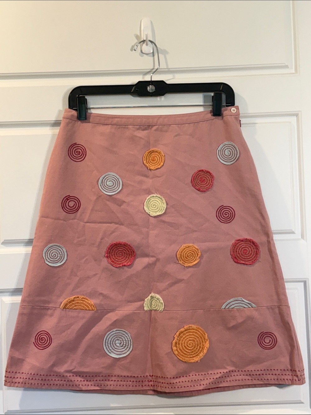 Vintage Boden circles cotton canvas skirt 12